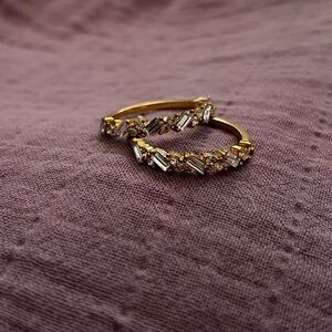 Kendra Scott baguette hoop earrings